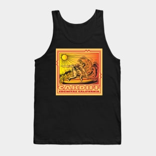 CARDIFF BY THE SEA ENCINITAS CALIFORNIA SURFING Tank Top